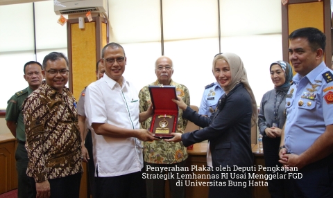 Deputi Pengkajian Strategik Lemhannas RI Menggelar FGD di Universitas Bung Hatta
