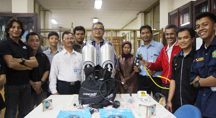 Lahirkan Penyelam Berkualitas, Diving Proklamator UBH Tambah Alat Baru