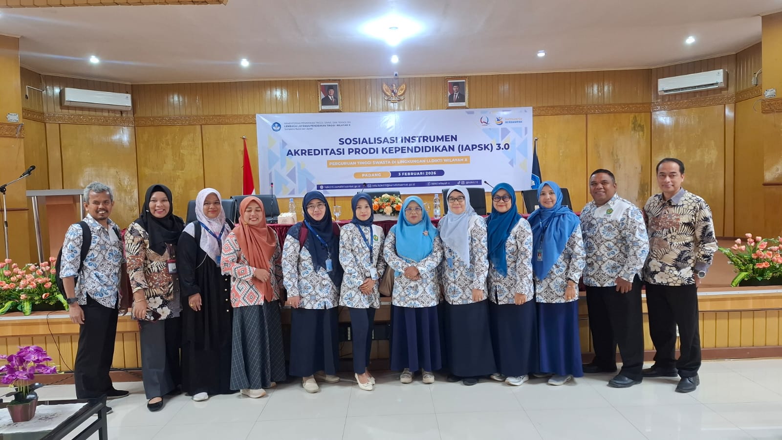 Universitas Bung Hatta Ikuti Sosialisasi Instrumen Akreditasi Program Studi Kependidikan 3.0 di LLDIKTI Wilayah X