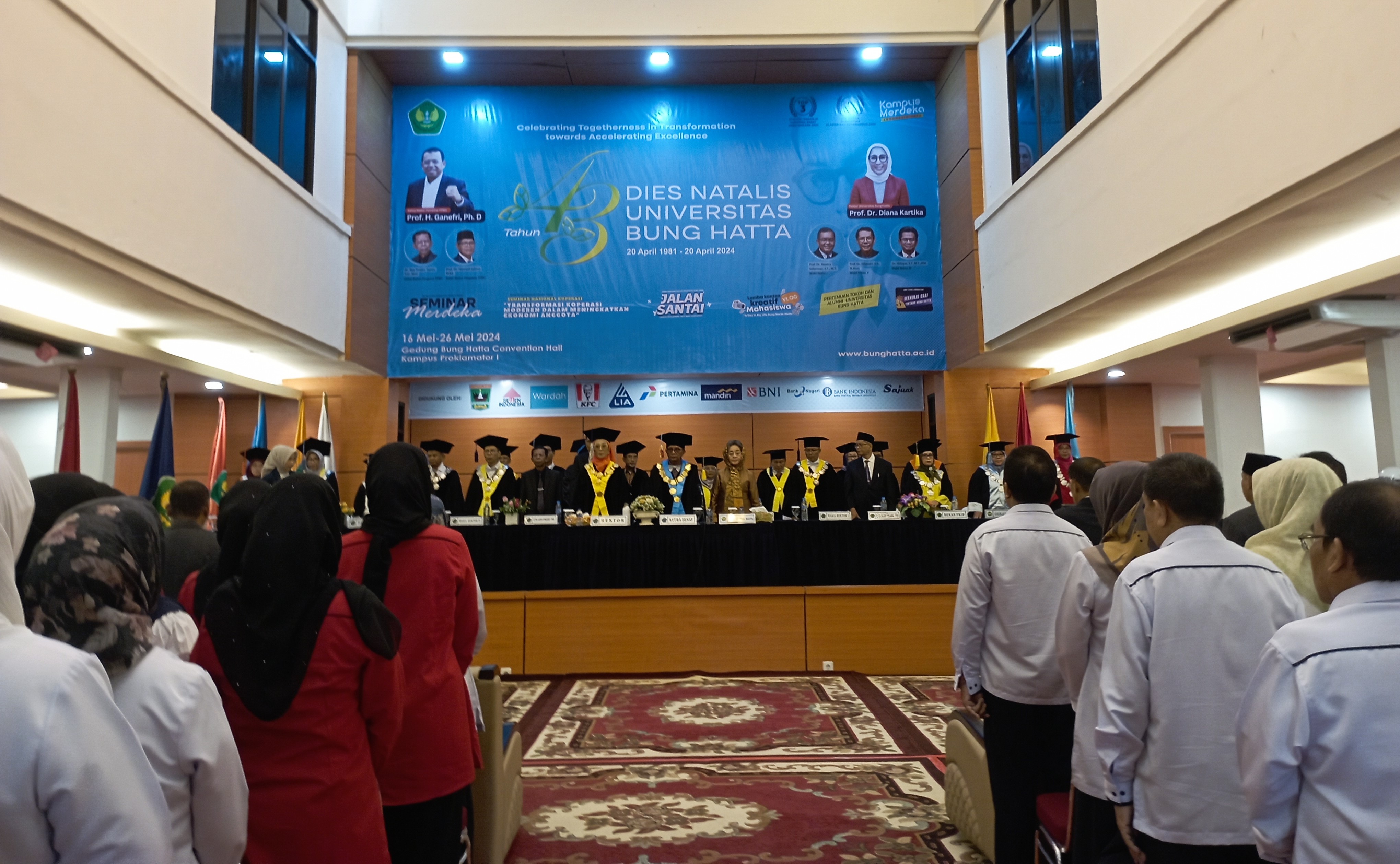 Dies Natalis ke-43 : Universitas Bung Hatta Bertumbuh Dengan Kekuatan Sumberdaya Manusia