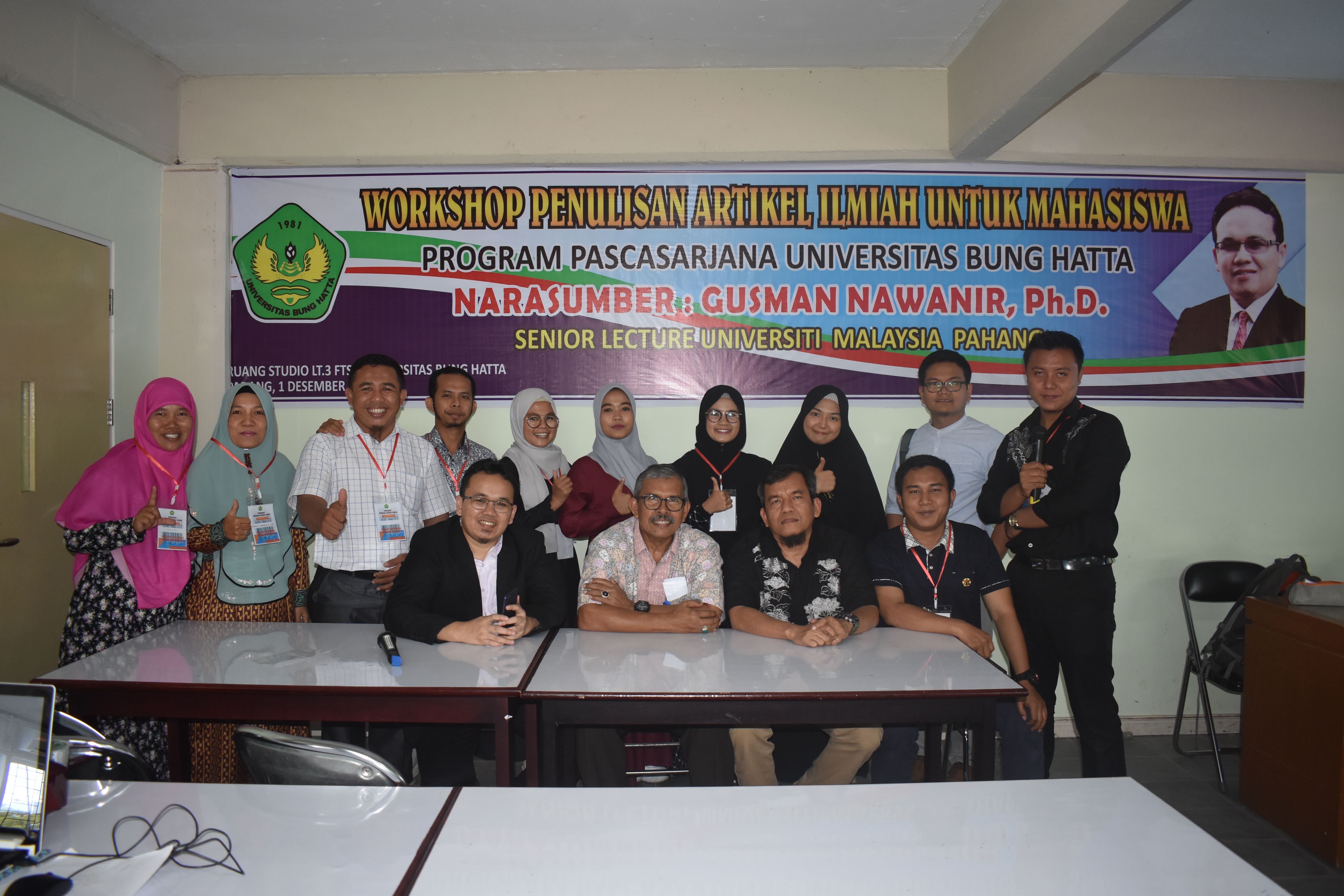 Pascasarjana Universitas Bung Hatta Adakan Workshop Pengolahan Data dan Penulisan Artikel Ilmiah