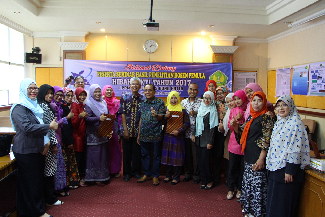 LPPM Universitas Bung Hatta Gelar Seminar Hasil Penelitian Dosen Pemula 2017