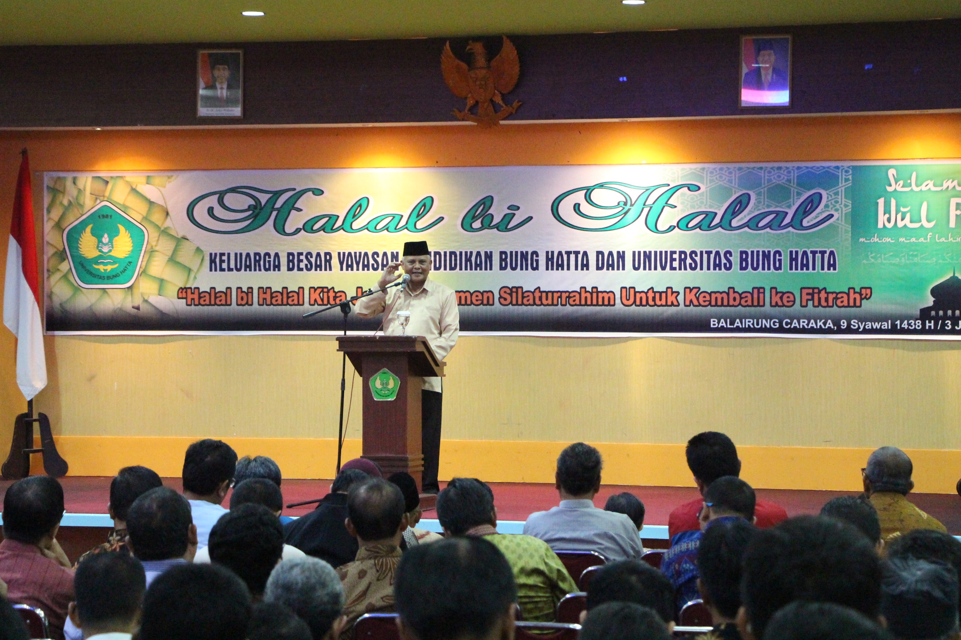 Halal bi Halal Keluarga Besar Universitas Bung Hatta 1 Syawal 1438 H