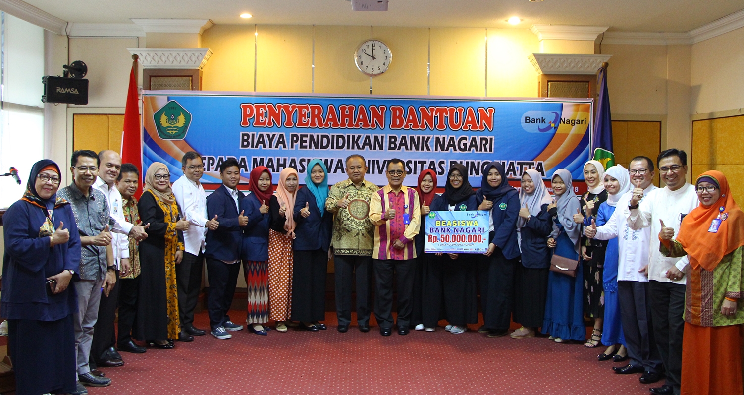 25 Mahasiswa Universitas Bung Hatta Terima Beasiswa dari Bank Nagari