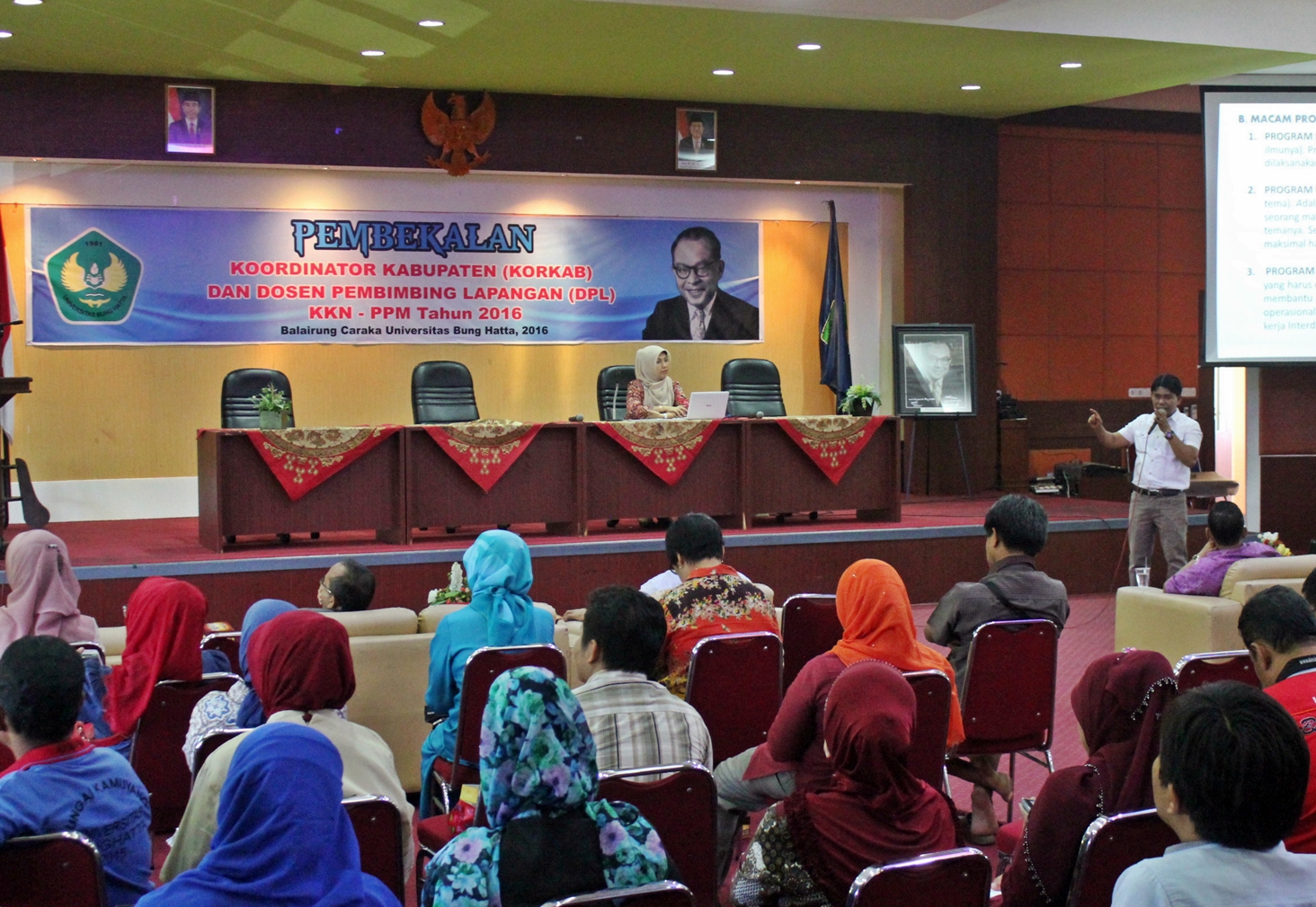 Universitas Bung Hatta Bekali 72 Koorkab dan DPL KKN-PPM 2016