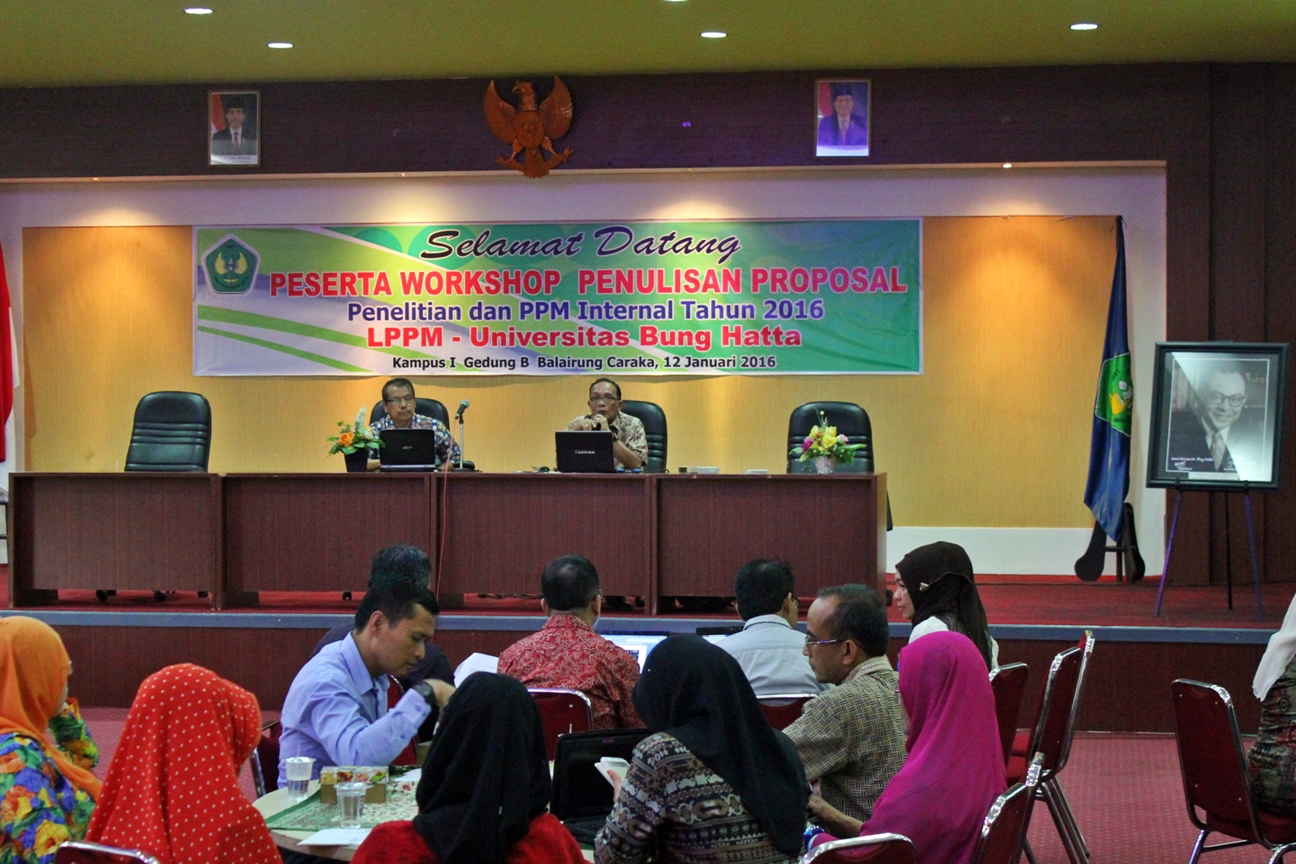 LPPM Universitas Bung Hatta Pacu Dosen Muda Menulis Proposal Penelitian dan PPM