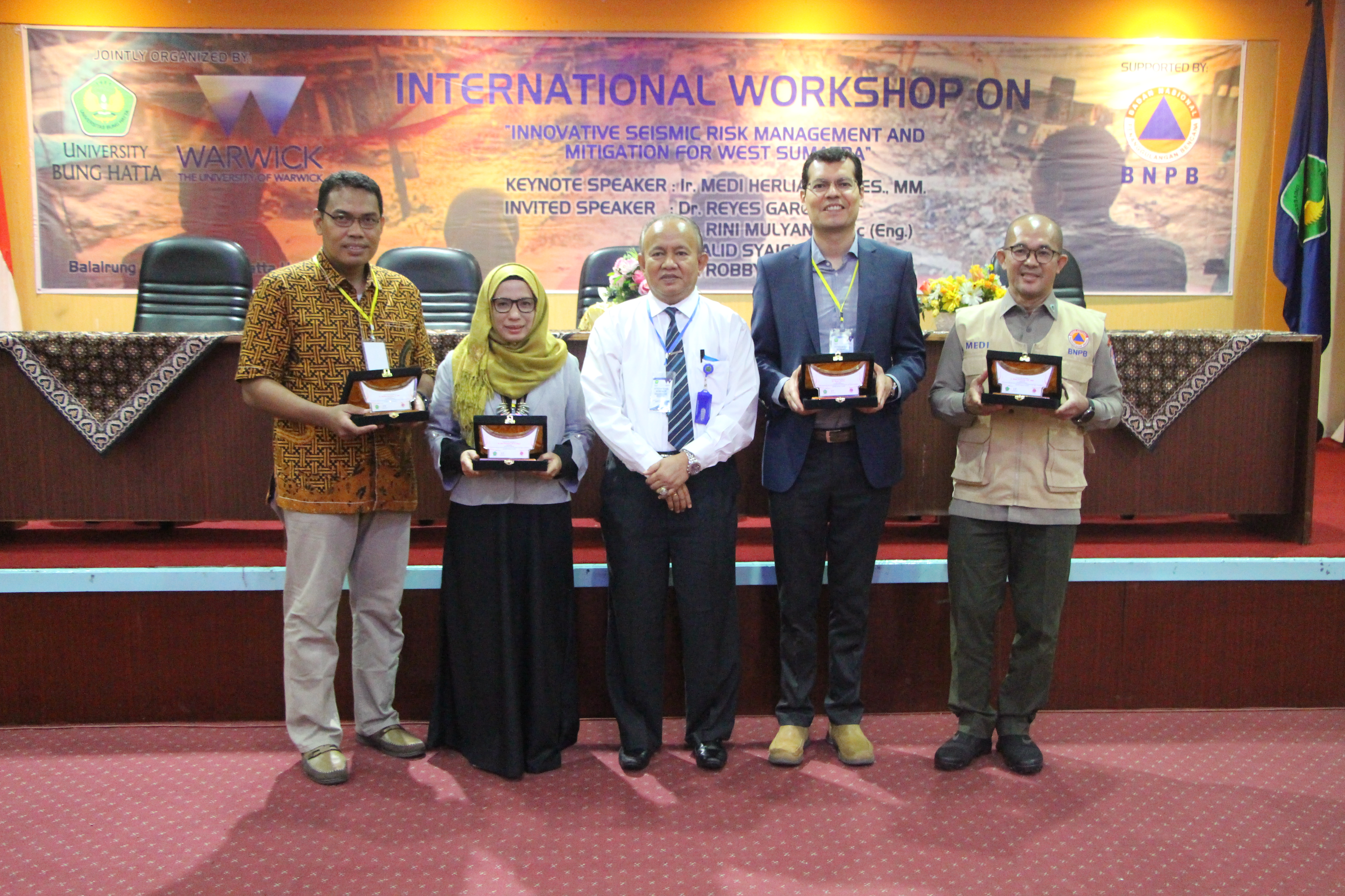 Teknik Sipil UBH Bekerja Sama dengan Warwick (United Kingdom) Selenggarakan Workshop Manajemen dan Mitigasi Bencana