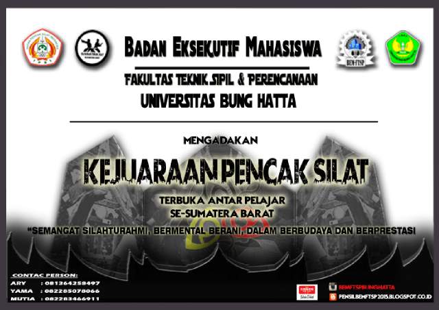 BEMM FTSP Universitas BUng Hatta Selenggarakan Kejuaraan Pencak Silat Pelajar se-Sumbar