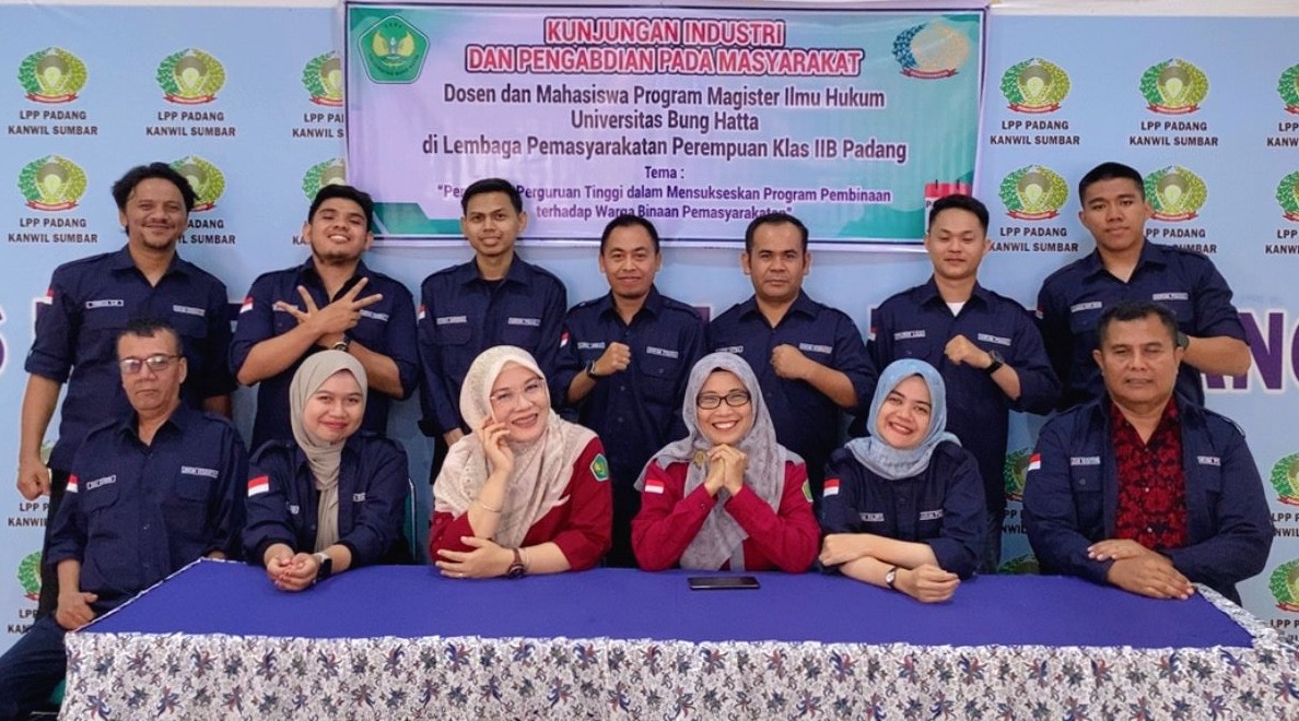 Mahasiswa Program Magister Ilmu Hukum Universitas Bung Hatta Kunjungi Lapas Perempuan Klas II B Padang