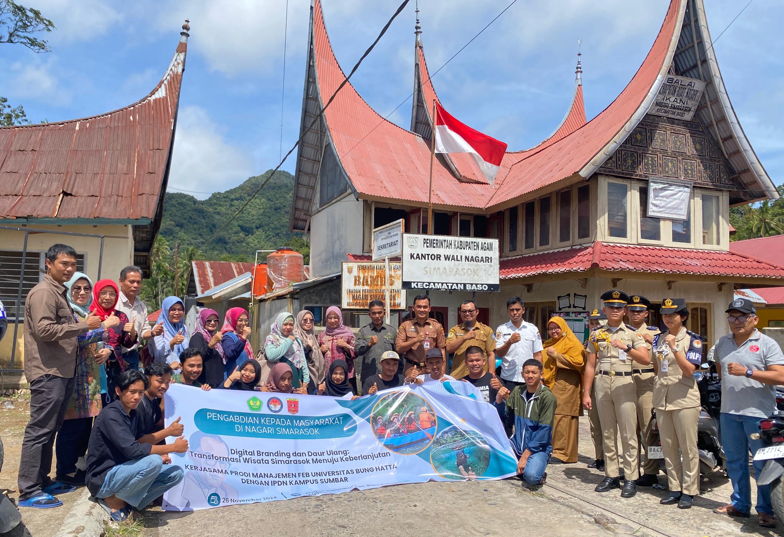 Tim PKM Fakultas Ekonomi dan Bisnis Universitas Bung Hatta, Branding Potensi Wisata Kenagarian Simarasok-Baso