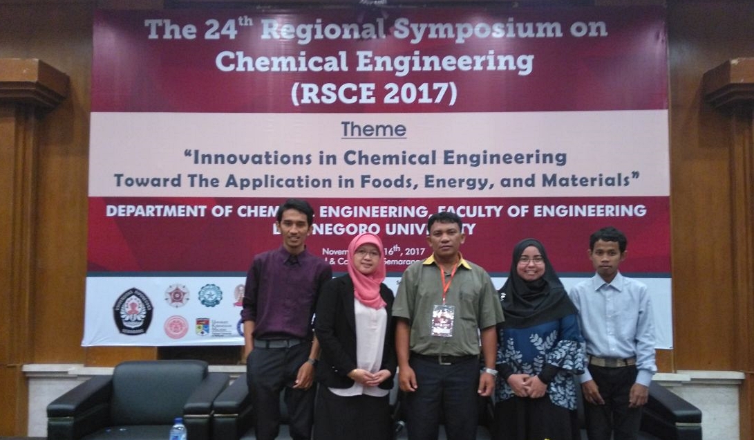 Dosen Teknik Kimia Universitas BUng Hatta Ikuti RSCE 2017