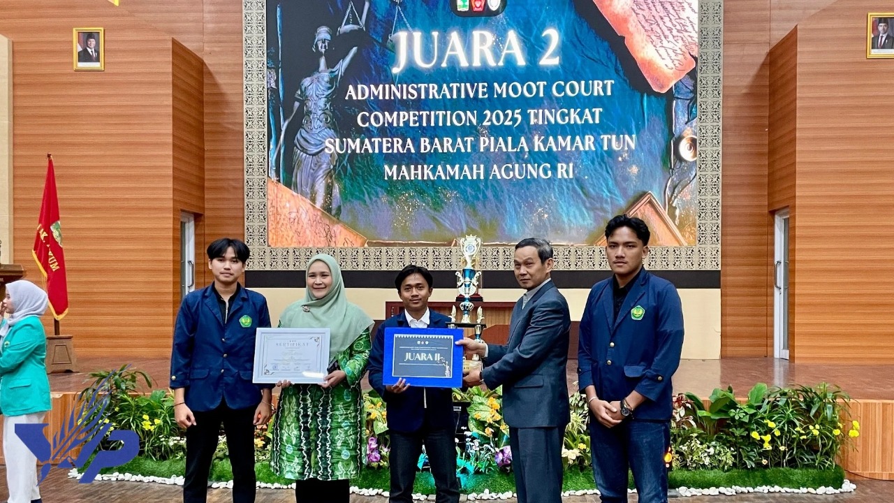 Tim Debat Mahasiswa Hukum Universitas Bung Hatta Juara II Lomba Peradilan Tata Usaha Negara Nasional